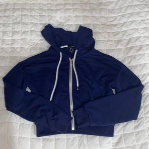 Forever 21 cropped zip-up jacket
